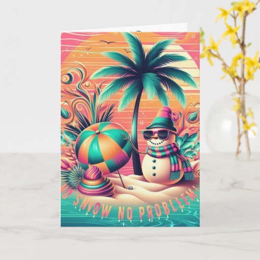 Sandman Christmas Card Kaart (Gele Bloem)