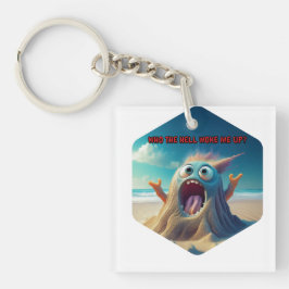 Sandman wil weten wie hem wakker heeft gemaakt sleutelhanger