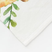 Sandnat Store Gepersonaliseerde Giraffe Baby Miles Fleece Deken (Hoek)