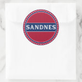 Sandnes City Pride Embleem – Noorse identiteit Ronde Sticker (Tas)