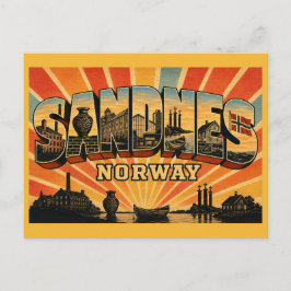Sandnes Noorwegen Keramiekstad Vintage Kunst Briefkaart