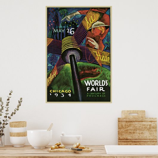 Sandor Chicago World's Fair Poster (Keuken)