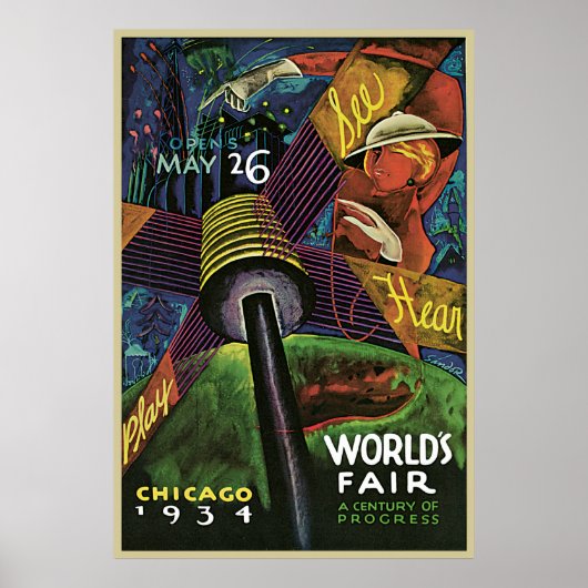 Sandor Chicago World's Fair Poster (Voorkant)