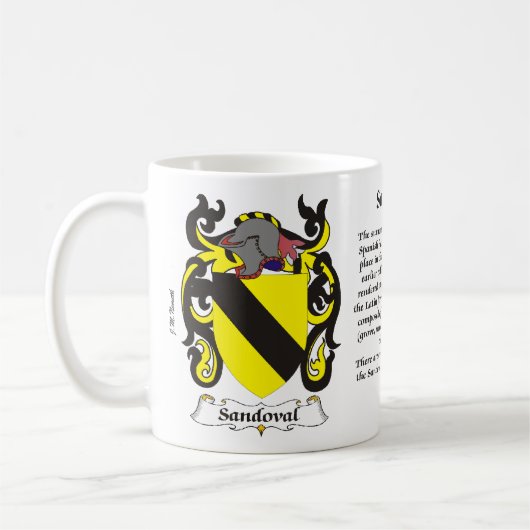 Sandoval Family Coat of Arms mok (Links)