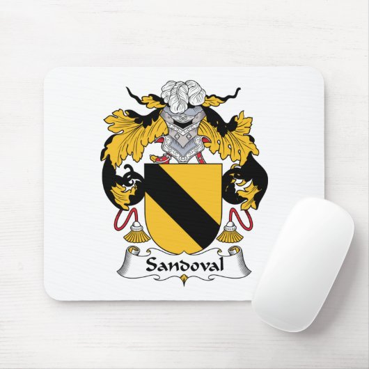 Sandoval Family Crest Muismat (Met muis)