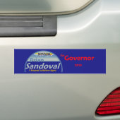 SANDOVAL Gov 2010 Bumpersticker (Op auto)