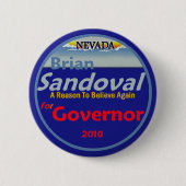 SANDOVAL Gov 2010 Button (Voorkant)