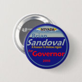 SANDOVAL Gov 2010 Button (Voorkant /achterkant)