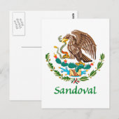 Sandoval Mexicaans Nationaal Zegel Briefkaart (Voorkant / Achterkant)