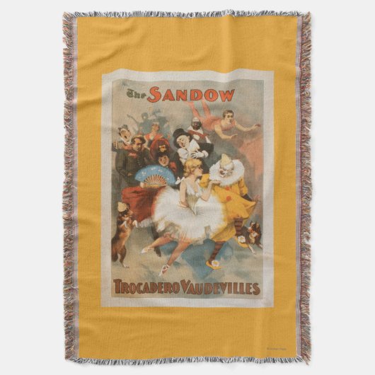 Sandow Trocadero Vaudevilles Carnival Theme Deken (Voorkant Verticaal)