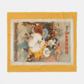 Sandow Trocadero Vaudevilles Carnival Theme Fleece Deken (Voorkant (Horizontaal))