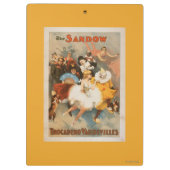 Sandow Trocadero Vaudevilles Carnival Theme Klembord (Achterkant)