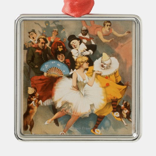 Sandow Trocadero Vaudevilles Carnival Theme Metalen Ornament (Voorkant)