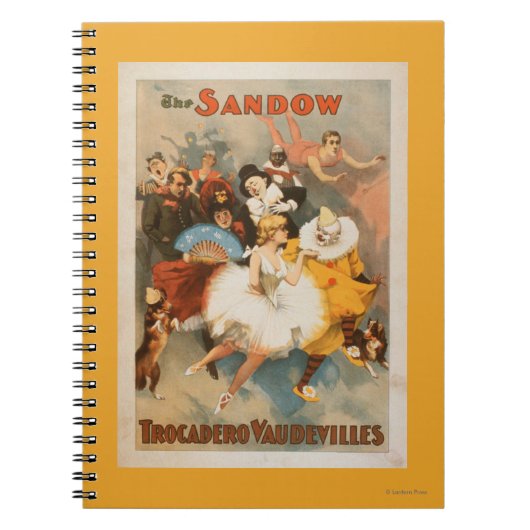 Sandow Trocadero Vaudevilles Carnival Theme Notitieboek (Voorkant)