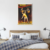 Sandow Trocadero Vaudevilles Weightlift Canvas Afdruk (Insitu (Slaapkamer))