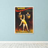 Sandow Trocadero Vaudevilles Weightlift Canvas Afdruk (Insitu (Houten vloer))