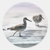 Sandpeper Ronde Sticker (Voorkant)