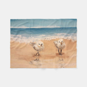 Sandpeper van het Zee Shore Fleece Blanket