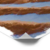 Sandpiper bij de strand poster (Hoek)