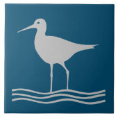 Sandpiper Bird Digital Tegeltje (Voorkant)