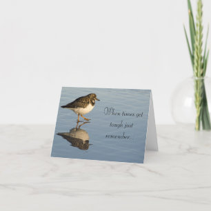 Sandpiper Bird Motivatie Kaart