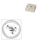 Sandpiper Bird Shorebird Return Address Stamp Rubberstempel (Gestempeld)