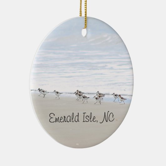 Sandpiper Emerald Isle Ornament (Rechts)