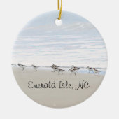 Sandpiper Emerald Isle Ornament (Voorkant)