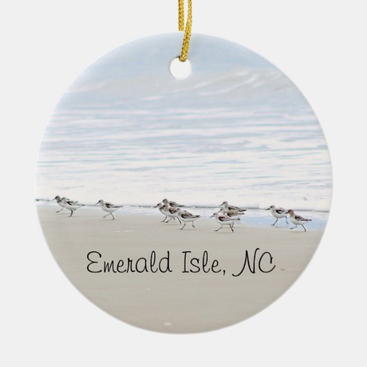 Sandpiper Emerald Isle Ornament (Voorkant)