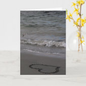 Sandpiper in Love Kaart (Gele Bloem)