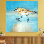 Sandpiper North American Wading Shorebird Canvas (Insitu (Woonkamer))