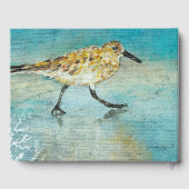 Sandpiper Shorebird Coastal Beach House Gastenboek (Achterkant)