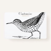 Sandpiper Shorebird Thunder_Cove Badge (Achterkant)