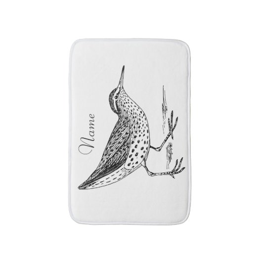 Sandpiper Shorebird Thunder_Cove Badmat (Voorkant Verticaal)