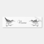 Sandpiper Shorebird Thunder_Cove Bumpersticker (Voorkant)