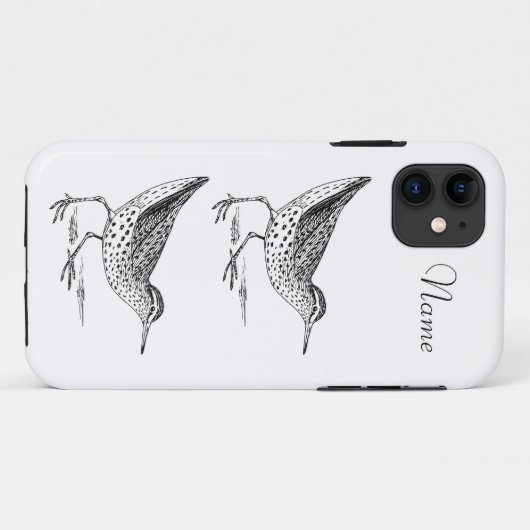 Sandpiper Shorebird Thunder_Cove Case-Mate iPhone Case (Achterkant (horizontaal))