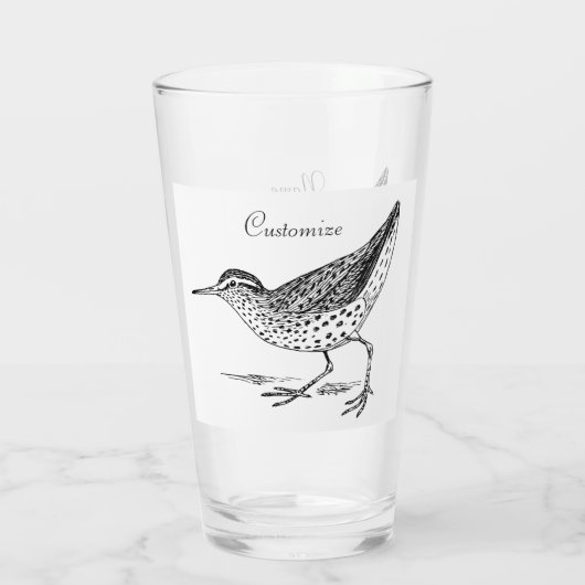 Sandpiper Shorebird Thunder_Cove Glas (Achterkant)