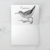 Sandpiper Shorebird Thunder_Cove Kaart (Binnen)