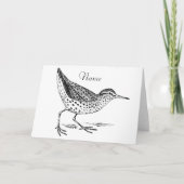 Sandpiper Shorebird Thunder_Cove Kaart (Voorkant)