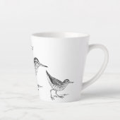 Sandpiper Shorebird Thunder_Cove Latte Mok (Rechts)