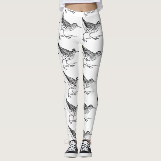 Sandpiper Shorebird Thunder_Cove Leggings (Voorkant)