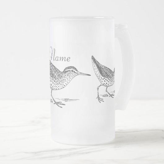 Sandpiper Shorebird Thunder_Cove Matglas Bierpul (Voorkant rechts)