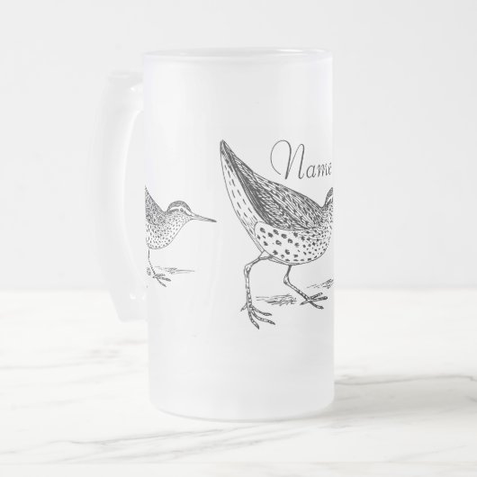 Sandpiper Shorebird Thunder_Cove Matglas Bierpul (Voorkant links)