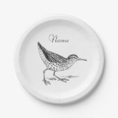 Sandpiper Shorebird Thunder_Cove Papieren Bordje (Voorkant)