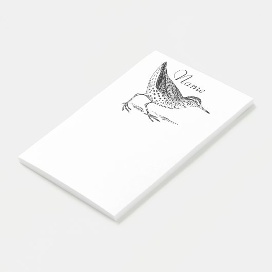 Sandpiper Shorebird Thunder_Cove Post-it® Notes (Schuin)