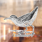 Sandpiper Shorebird Thunder_Cove Raamsticker (Vel 2)
