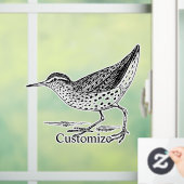 Sandpiper Shorebird Thunder_Cove Raamsticker (Huis)