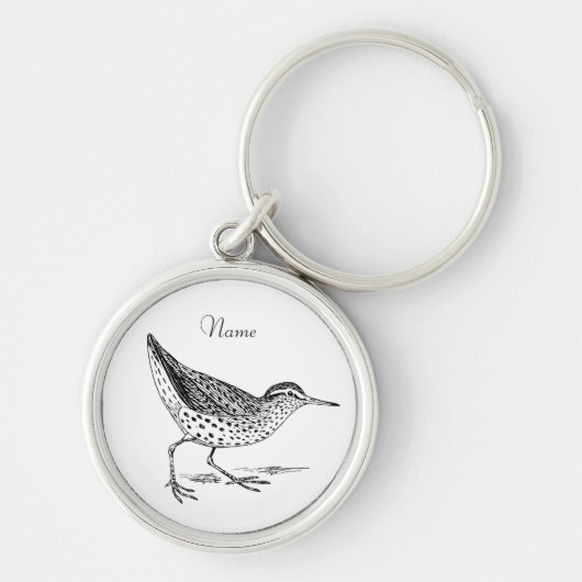 Sandpiper Shorebird Thunder_Cove Sleutelhanger (Voorkant)