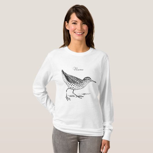 Sandpiper Shorebird Thunder_Cove T-shirt (Voorkant volledig)