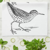 Sandpiper Shorebird Thunder_Cove Theedoek (Gevouwen)